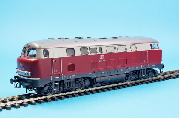 Lenz 0 - Diesellokomotive V 160 004 "Lollo" DB Epoche III, purpurrot