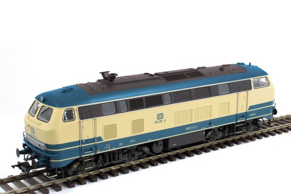 Lenz Spur 0 - Diesellok BR 218 218-6, DB, Ep.4, ozeanblau/beige