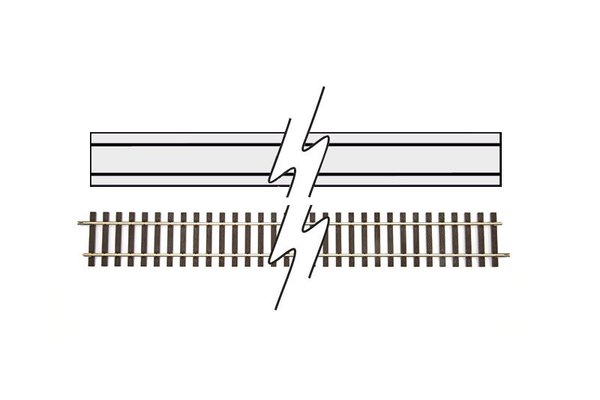 Lenz 0 - Gleis flexibel, Länge 914,40 mm