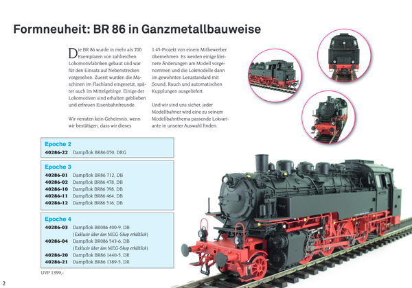 Lenz - BR 86 398, DB, Ep.3 - BD Nürnberg - AW Weiden, 2x DRG+1xDB Lampen