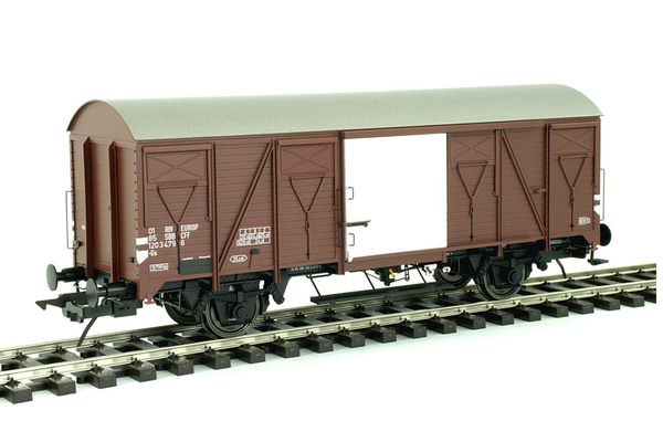 Lenz 0 - Güterwagen K4, Stahldach, SBB, Ep.4, Nr. 3 479-6